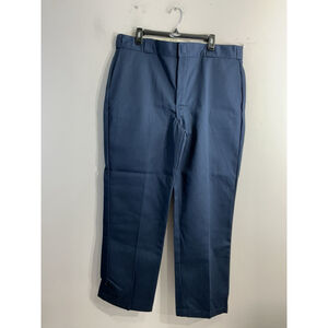 Mens Dickies Original Fit Work pants 40x30 Zip/clasp Close Blue NWOT